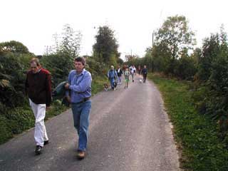 Walkers in Sedgwick Lane