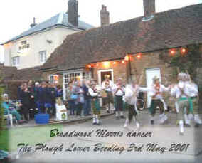 Broadwood Morris Dancer at The Plough Lower Beeding